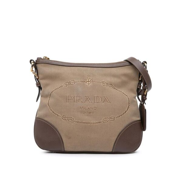 Pre Loved prada Women Brown Crossbody Bags - Picture 1 of 8